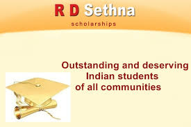 R D. Sethna Scholarship LD August 31, 2026