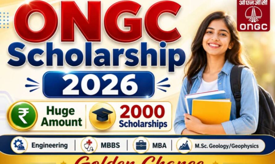 ONGC Scholarship LD November 30, 2026
